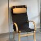 Chaise longue tissée, vintage, Danemark, années 1970