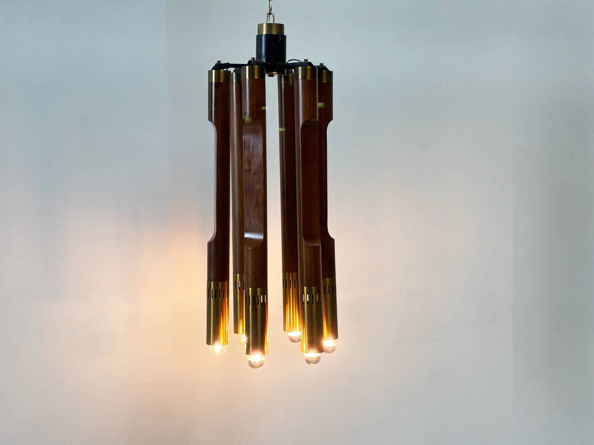 Italian "Marziale" chandelier by Angelo Brotto for Esperia