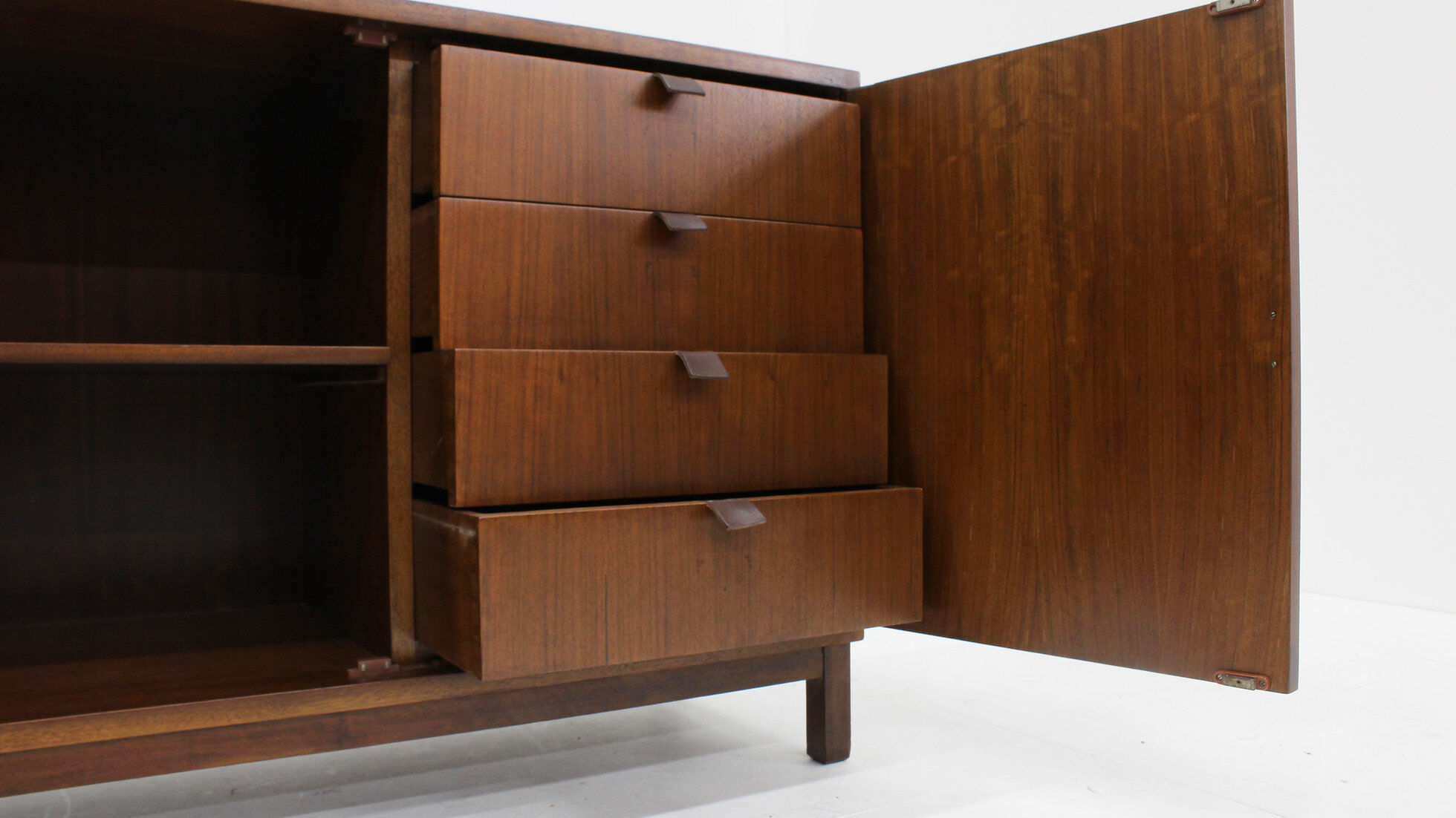 Vintage Spanish brutalist sideboard credenza