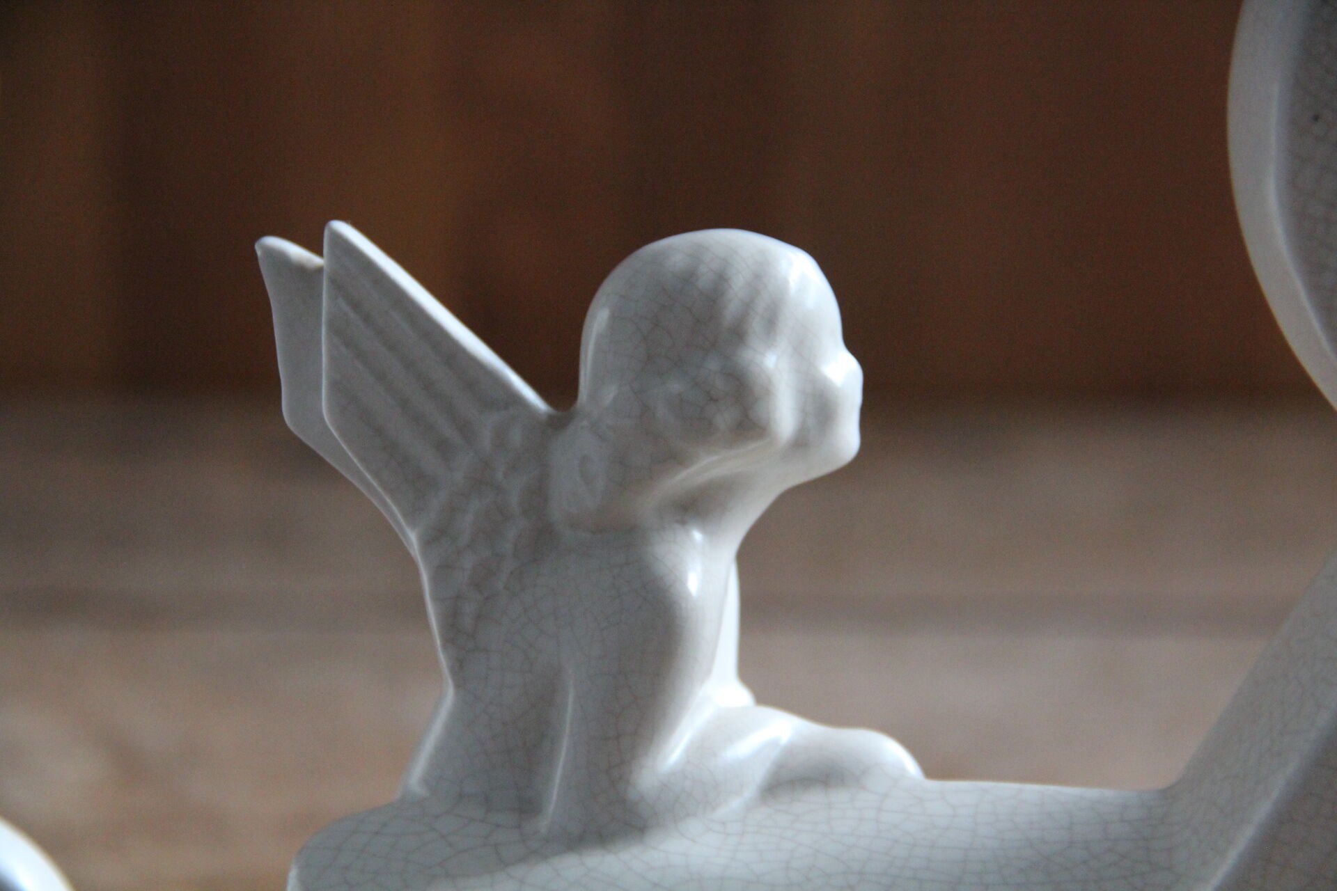 Clock pendulum art-deco fireplace decoration