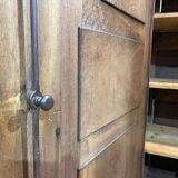 18th century walnut castle wardrobe - fully removable