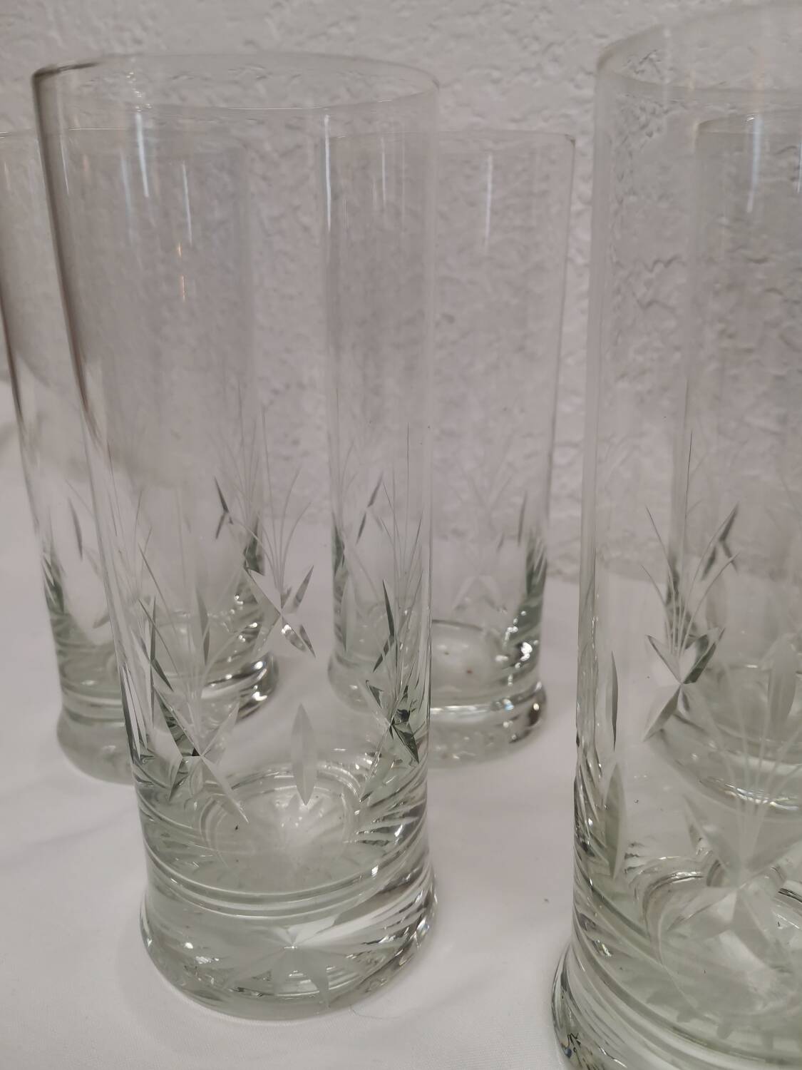 Large crystal glasses