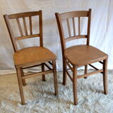 Chaises bistrot dépareillées (Lot de 4) – circa 50