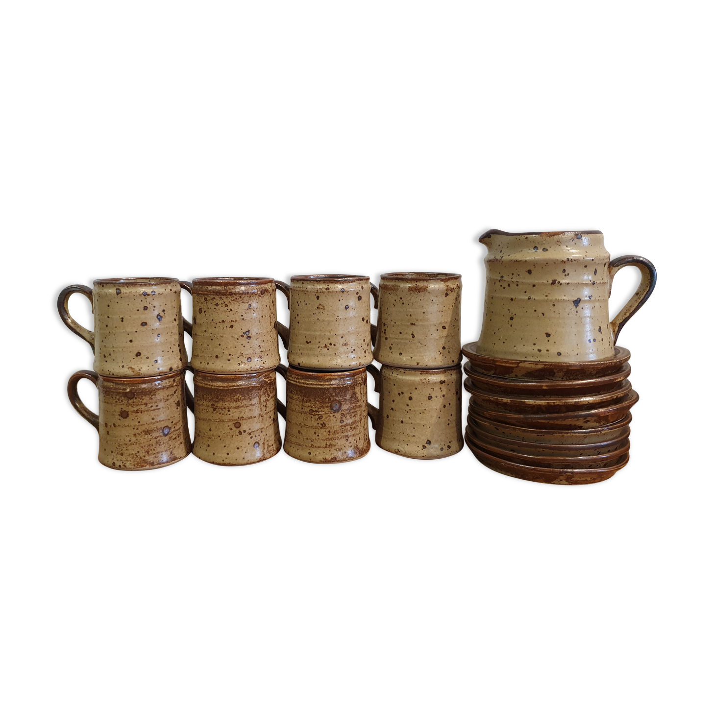 Speckled sandstone espresso service