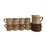 Speckled sandstone espresso service