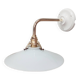 Vintage lampshade in white opaline