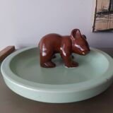 Vide poche ours en céramique art déco , Sarskilda Villkor , Suède