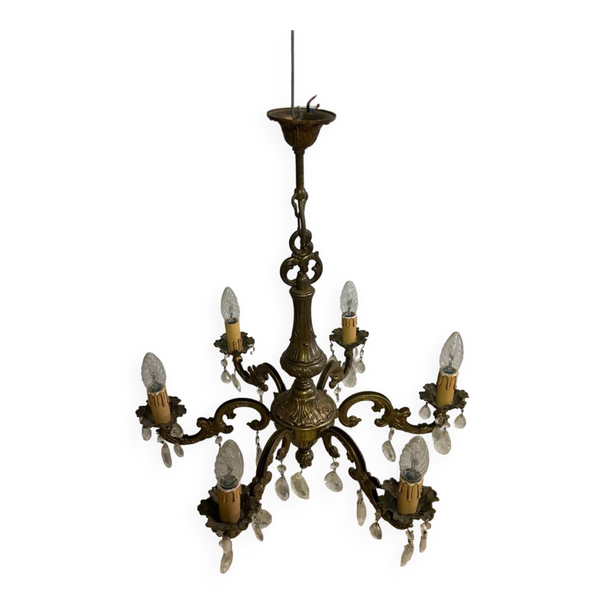Bronze pendant chandelier