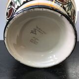 Ancient Vase QUIBERON Ceramics MERLE WHITE Painted Vintage Decor