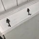 White wood wall coat rack