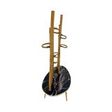 Mid-Century Modern Plant Stand – Europe, 1960s-1970s, Bamboo & Artistic