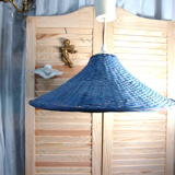 Blue wicker suspension