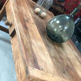 Large oak bakery table
