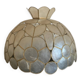 Tiffany style mother-of-pearl pendant light