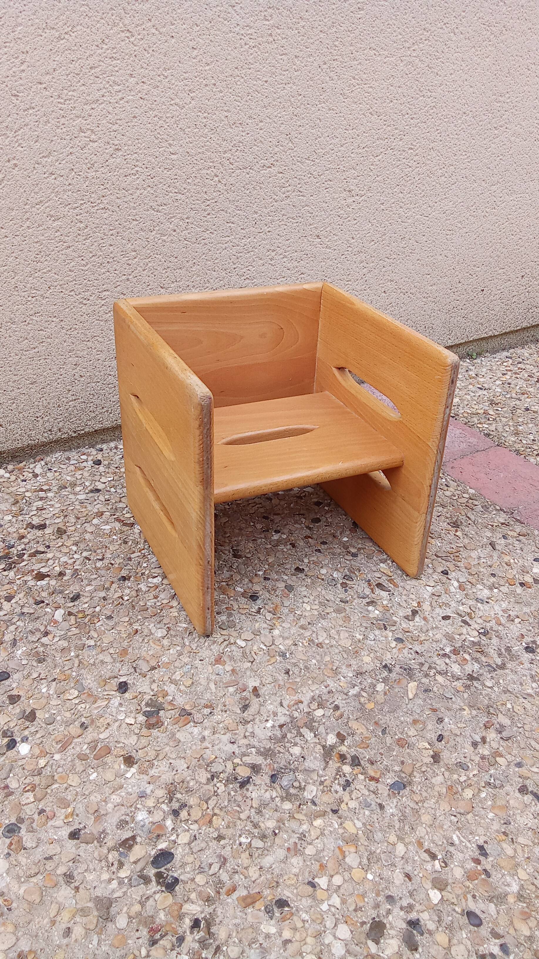 Chaise enfant vintage design danois scandinave