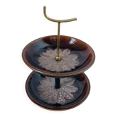 Earthenware and brass servant – vintage