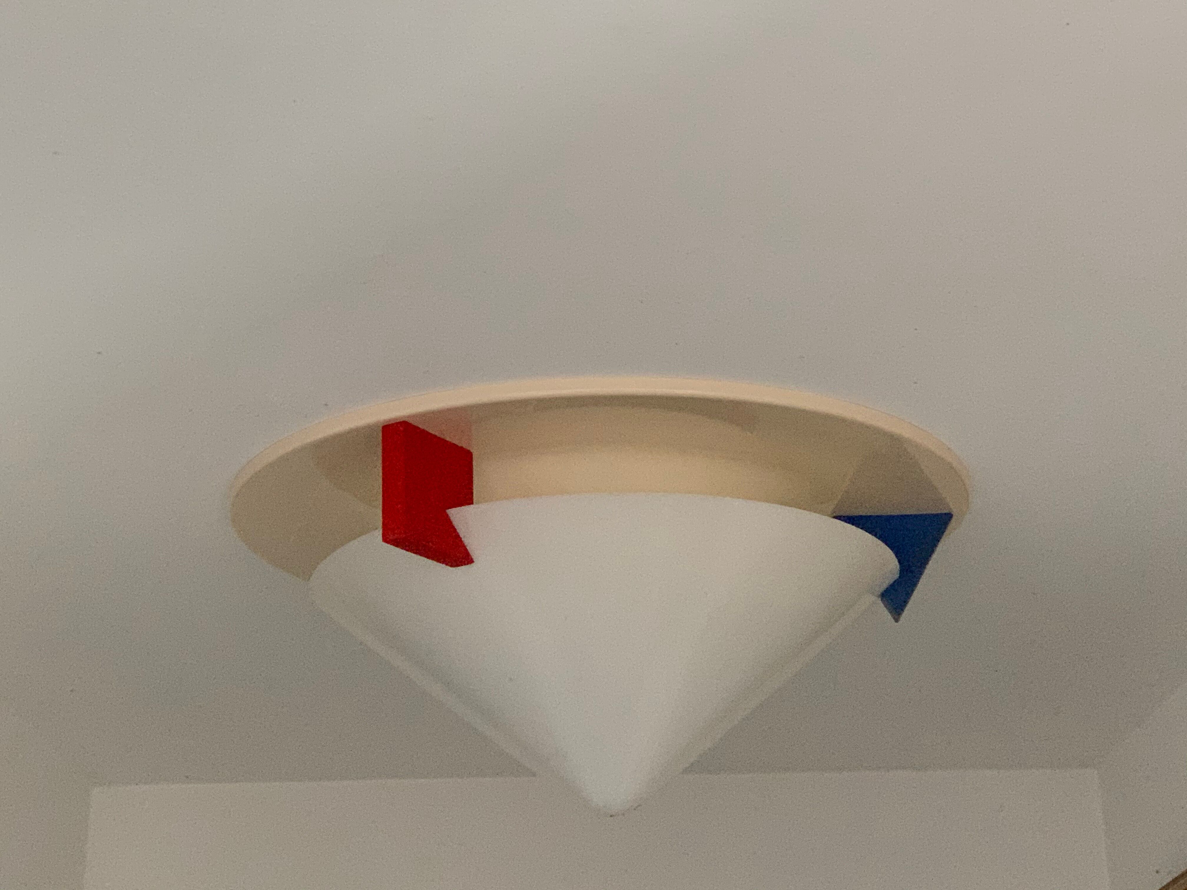 Primary color ceiling lamp, Ikea, 1980