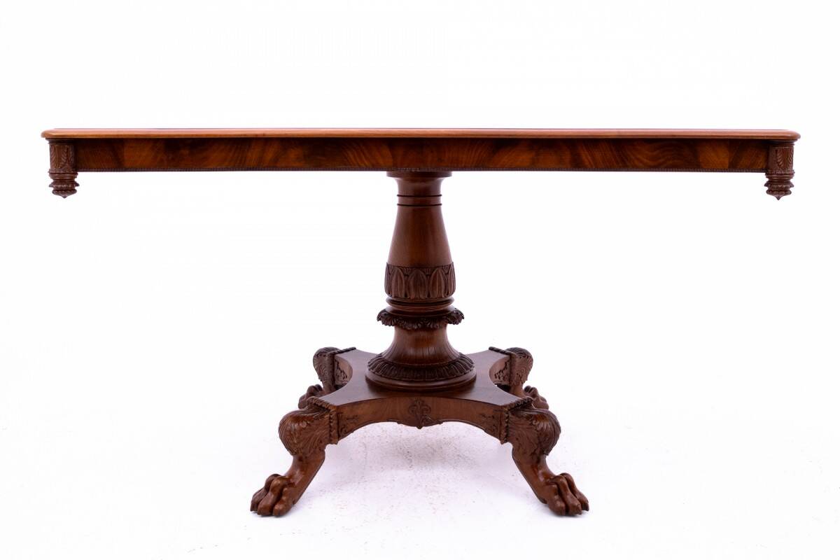 Table on lion's paws, Northern Europe, late 19th century.