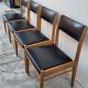 Series of 4 vintage Scandinavian chairs 1950