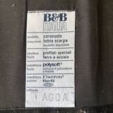 Black leather 3-seater sofa – Tobia Scarpa for B&B Italia