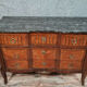 Dresser period Transition to double jump in noble wood marquetry around 1750