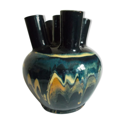 Pique fleurs poterie savoyarde signe '' F.Hertz'' Annecy