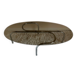 Tubular design coffee table from the 70s