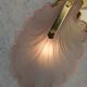Pair of pink petal sconces