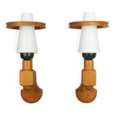 Pair of wall lights by Guillerme and Chambron