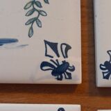 Set of 7 delft klm business class tile coaster