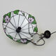 Tiffany washbasin pendant in glass paste with floral decoration