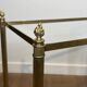 Pair of Side Tables with Two Brass and Glass Tops. Made in France.
