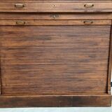 Solid oak curtain cabinet, circa 1930