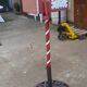 Mailbox us metal red
