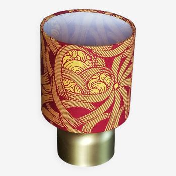 Lampe de table dorée abat-jour wax HAIBA