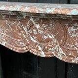 Louis XV style fireplace in Rance marble circa 1900