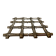 Silver-plated bamboo trivet