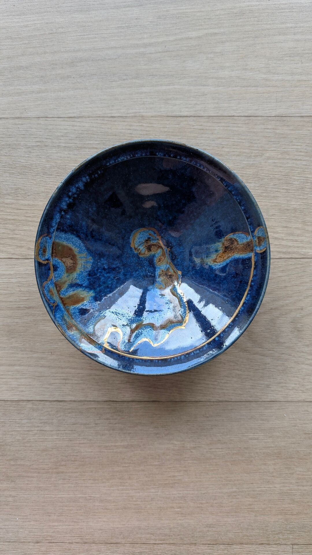 Signed glazed ceramic cup – vintage