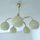 Mid Century Glass Pendant Light, 1950s