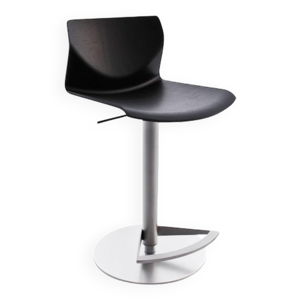 Tabouret réglable chêne teinté