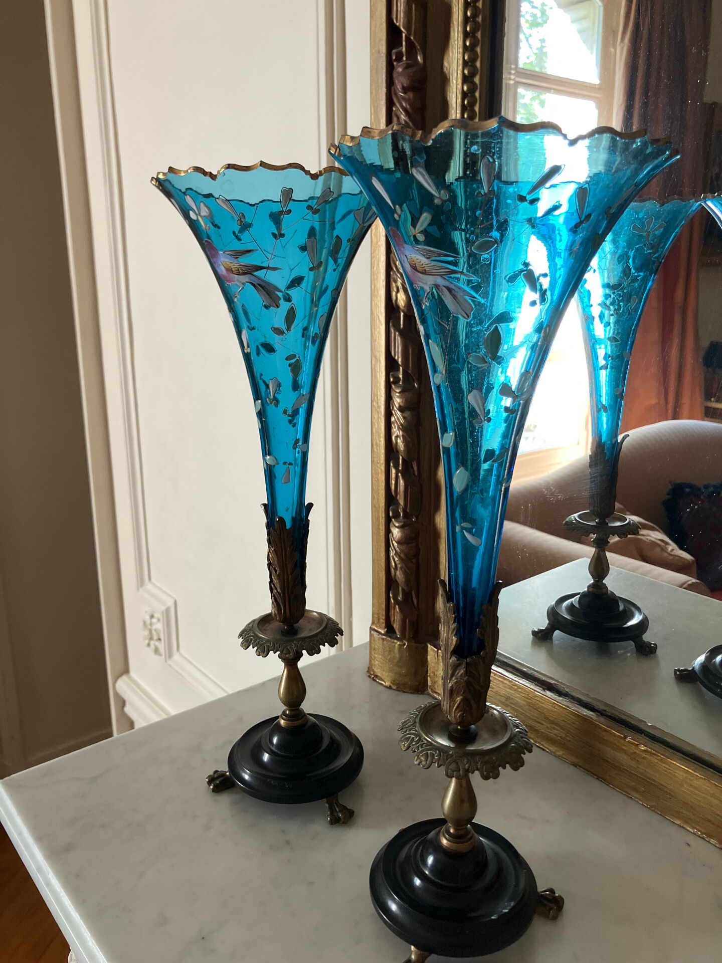 Napoleon III tulip vases