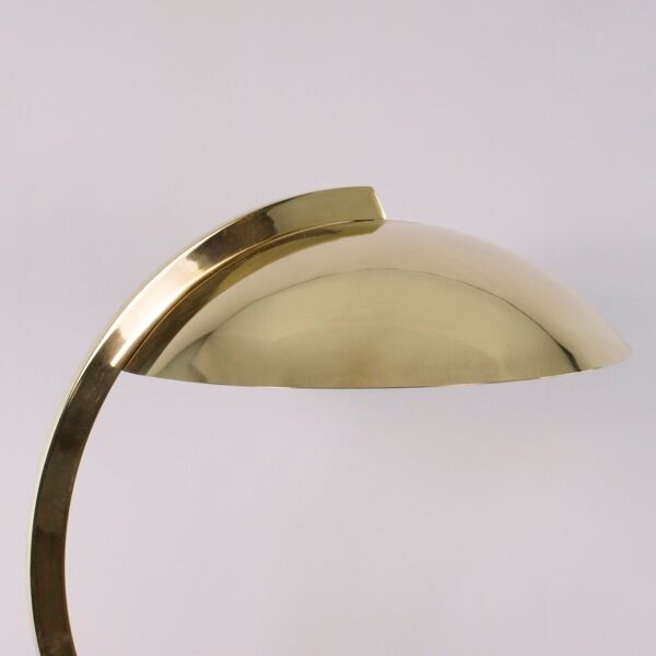 Brass desk lamp, bauhaus design by Egon Hillebrand for Hillebrand, 1930-40.