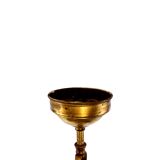 Vintage chandelier with shabby chic grapevines, bronze frame