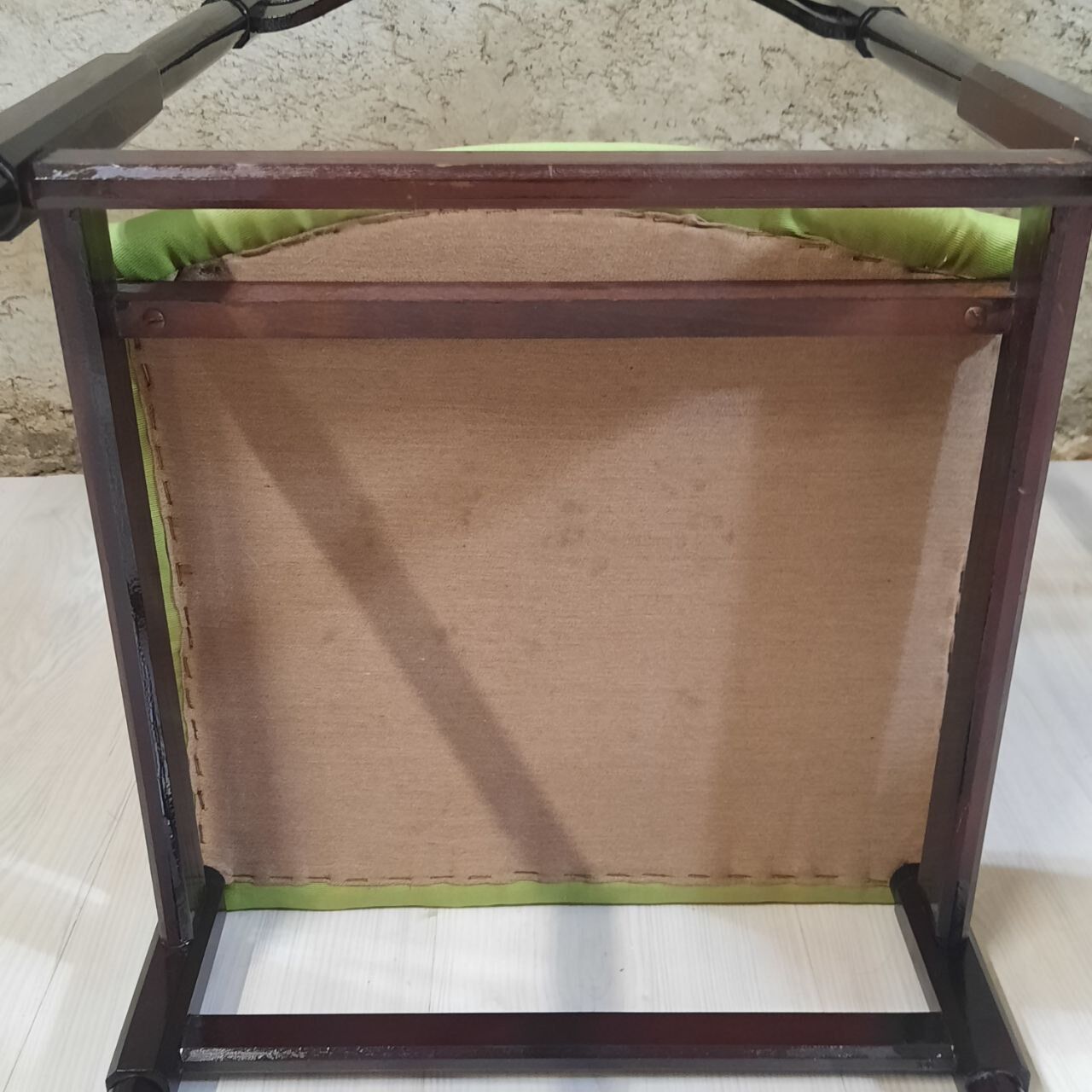 Six 50's chairs - varnished wood