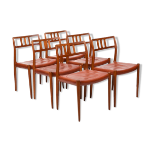 Lot de 6 chaises vintage - niels