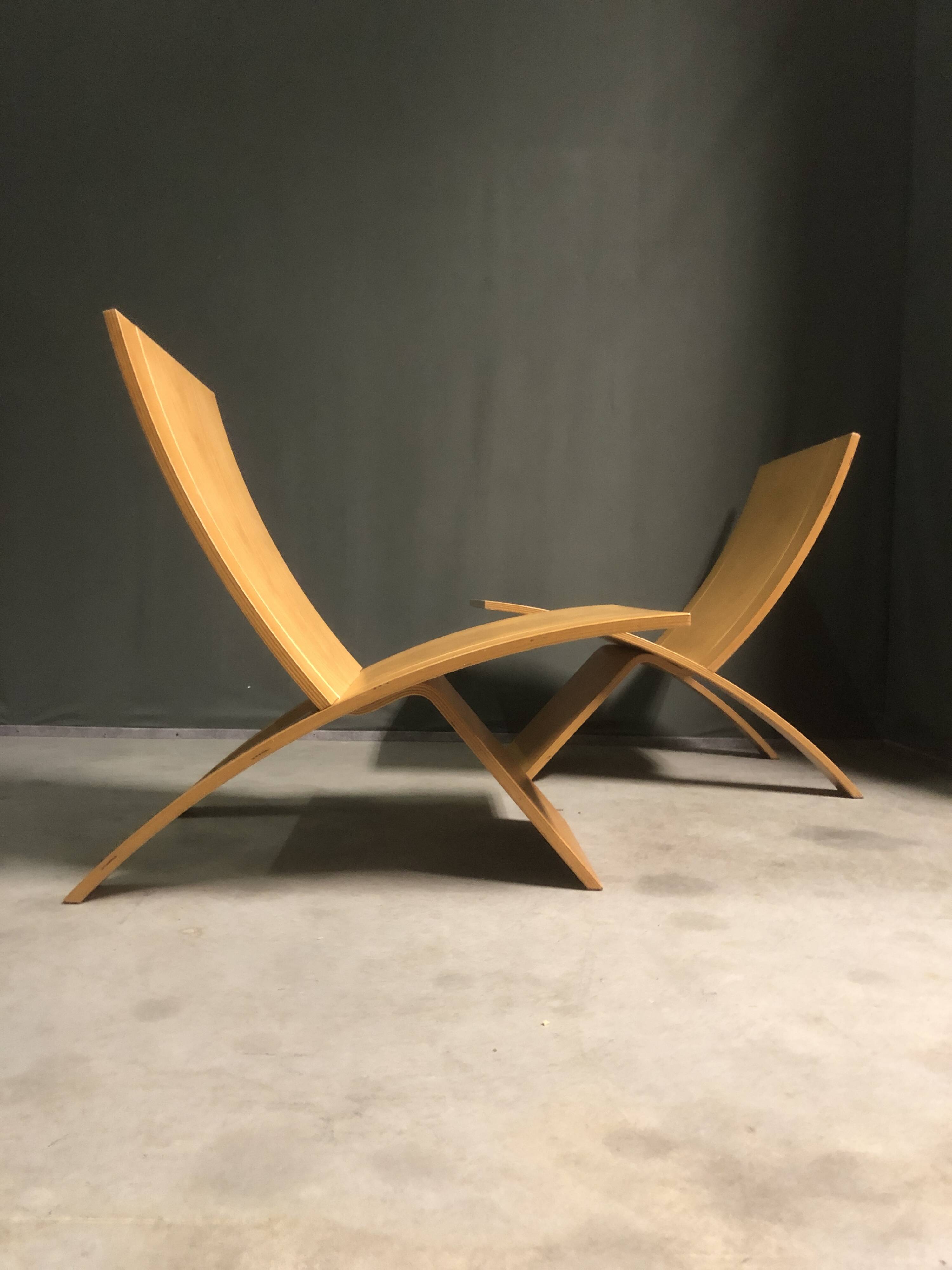 Pair of Laminex lounge chairs by Jens Nielsen, 1960s