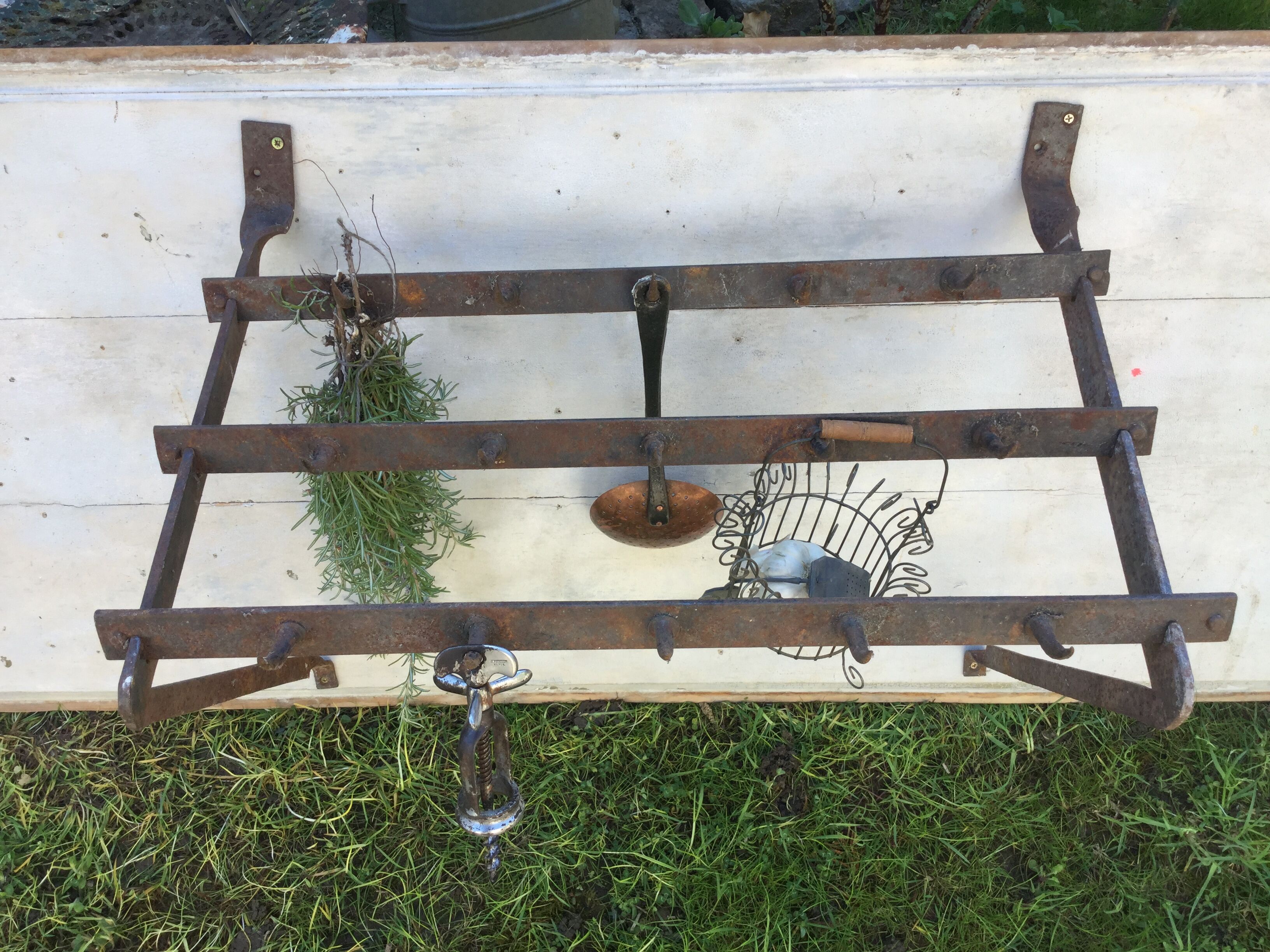 Former iron butcher shelf