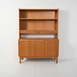 Oak sideboard-bookcase, 1960s