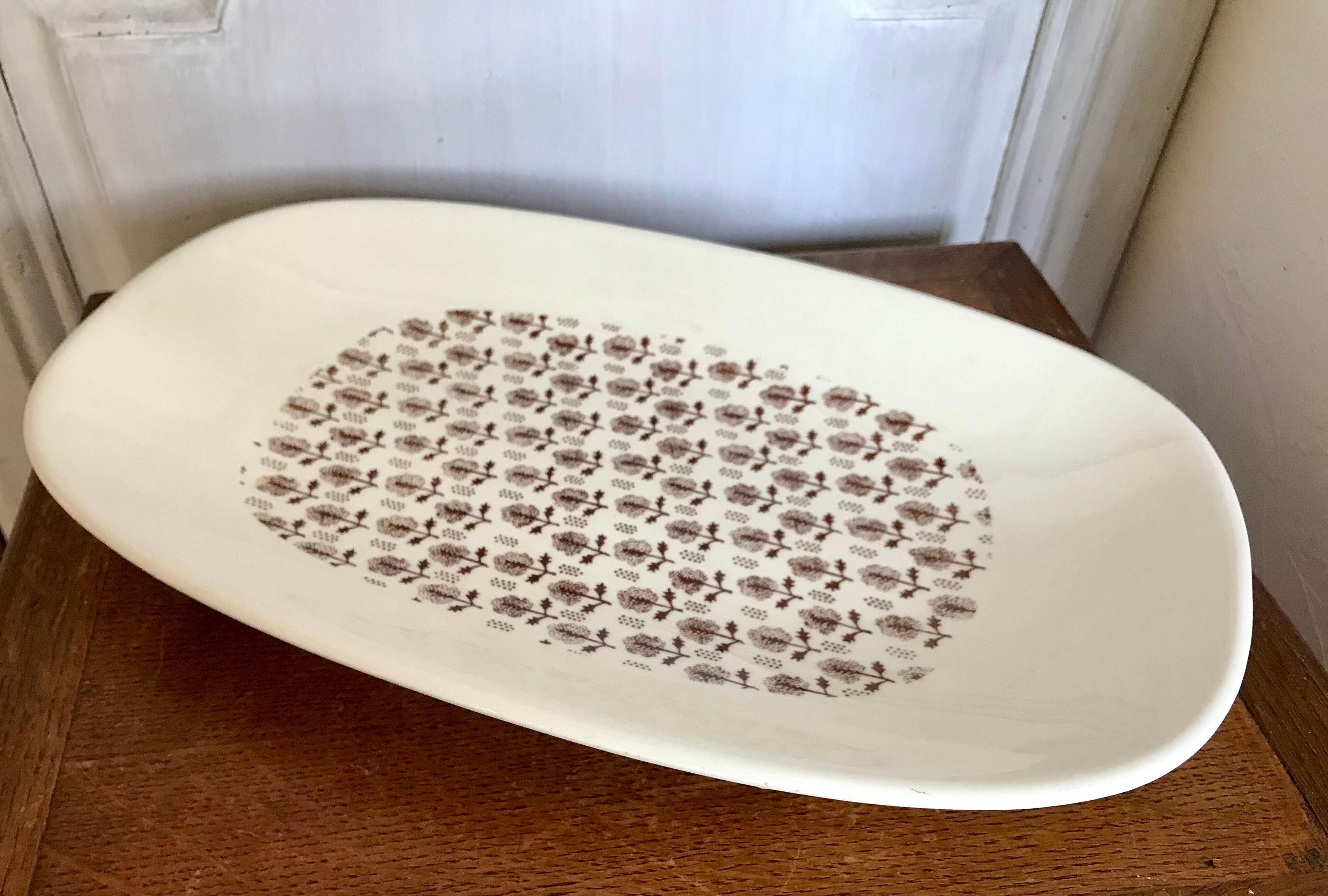 Gien vintage brown tree dish