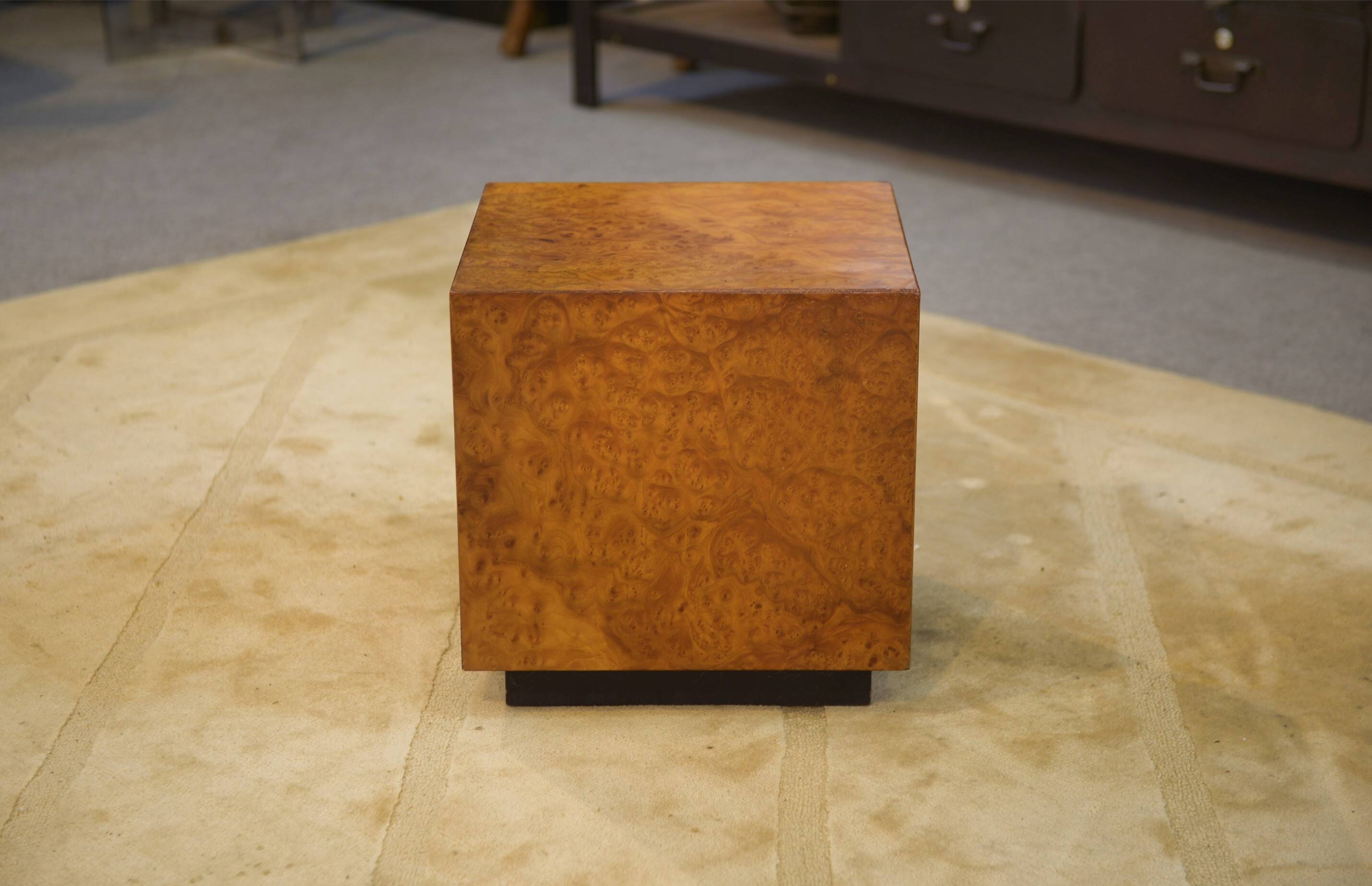Elm burl stool from the 1970s